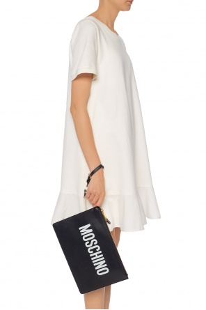 Clutch bag with printed logo, zdjęcie 2 Clutch bag with printed logo od Moschino